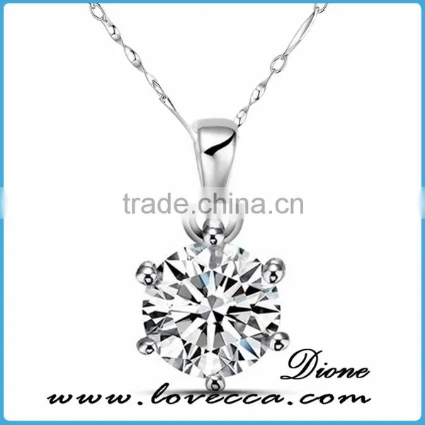 Jewelry Fashion Women Larger Silver Heart Necklace photo-3