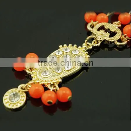 Christmas Gift Alloy Chain,acrylic Beads Indian Hair Jewelry,head Accessory photo-4