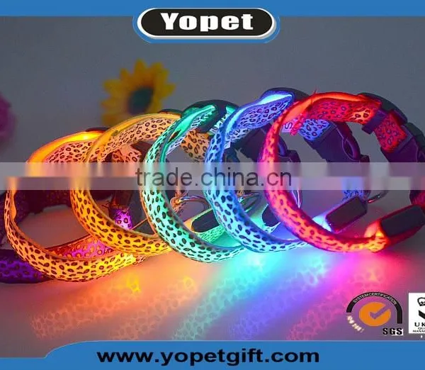 New Design Cute LED Luminous Nylon Pet Dog Collar,Flashing Led Dog Collar photo-6