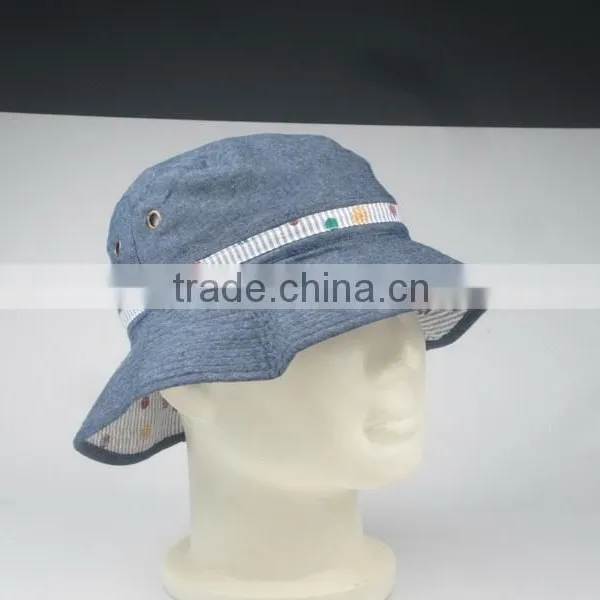 Chambray Blank Bucket Hat for Women photo-2