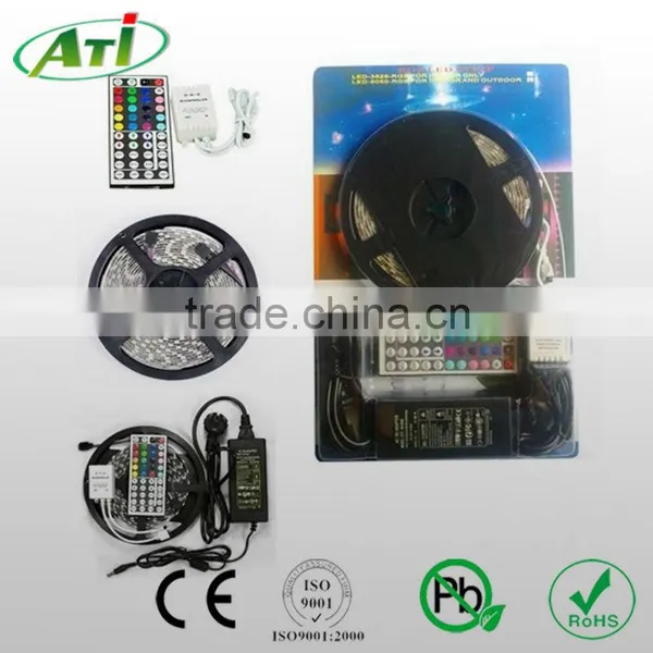 5050 SMD RGB led strip light with whole set package for Christmas sale