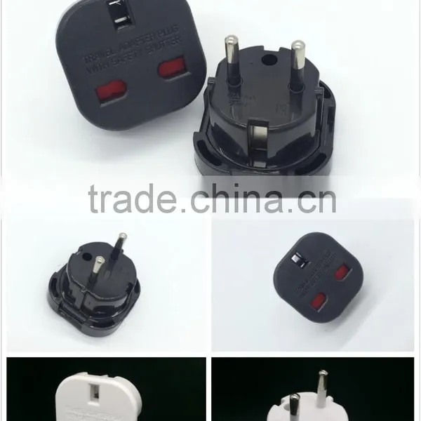 UK to European Adapter Plug 3 Pin to 2 Pin photo-3