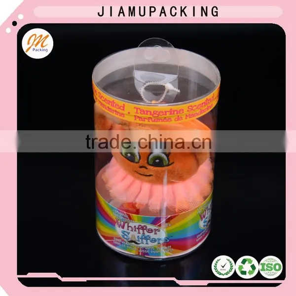 2016 Hot Sale Beautiful Clear Plastic Round Cylinder Gift Box Container With Sticker photo-2