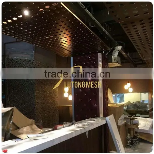 Architectural decorative perforated metal sheet mesh