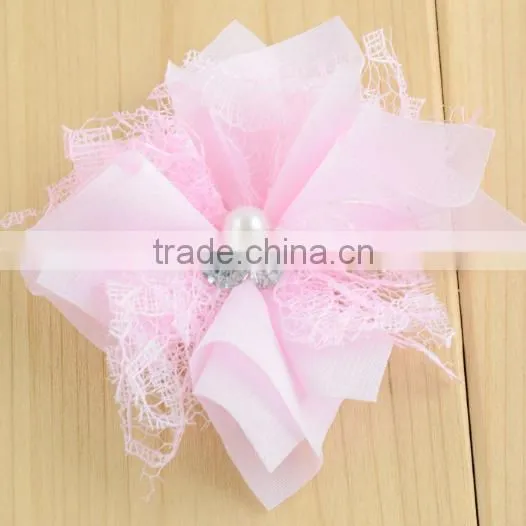 Fashion Design Exquisite Handmade Polyester Tulle Lace Flower photo-6