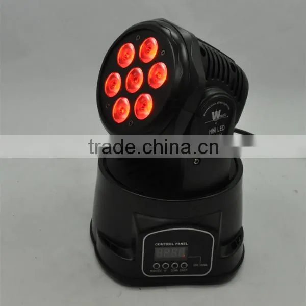 7*10W Led 4-in-1 RGBW Mini Moving Head Wash Light for Disco/dj/club/party photo-6