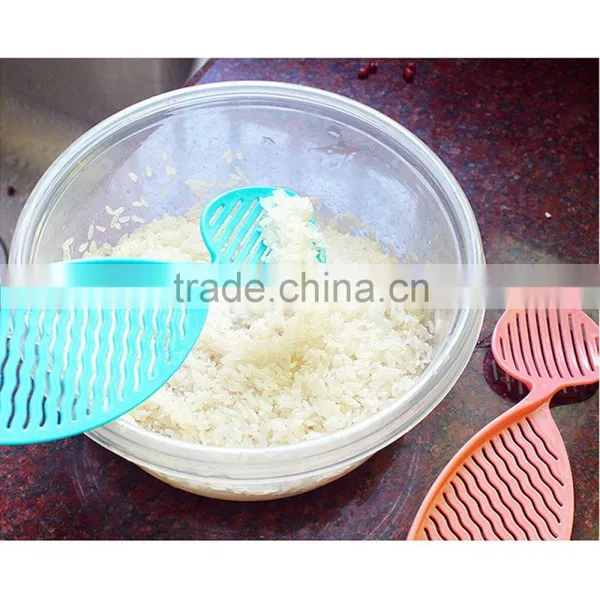 Multifunctional Kitchen Rice Washing Long Handle Colorful Plastic Mini Spoon photo-4