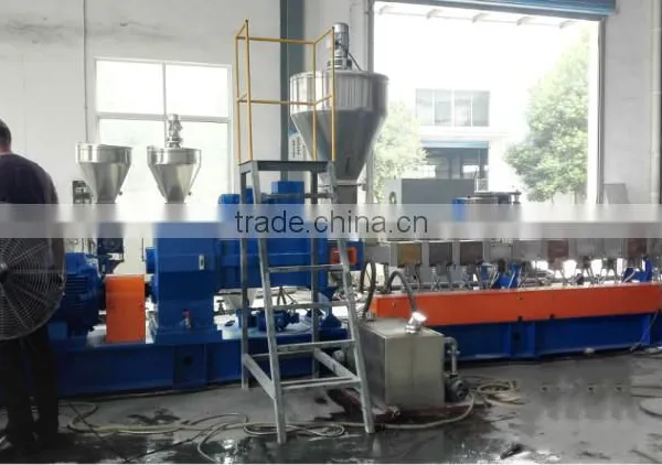 PP PE and Calcium Carbonate Masterbatch Filler Granules Extruder Making photo-5