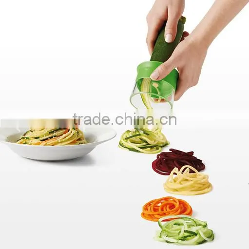 Food Grade Staniless Steel Fruit Vegetable Magic Handheld Spiralizer photo-6