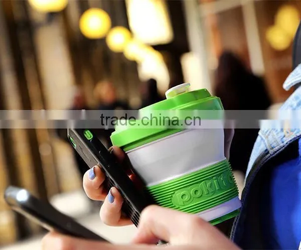 Creative Portable Travel Silicon Folding Cups Telescopic Gargle Cup Tea Bottles photo-5