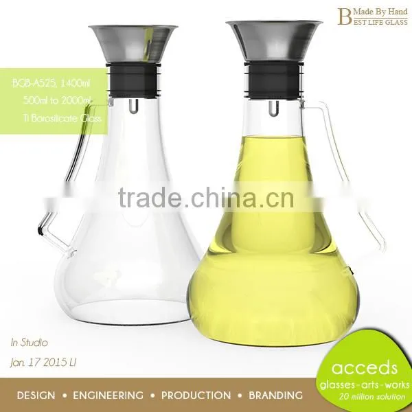 Personalized Pyrex Glass Fruit Lemon Water Bottle photo-4