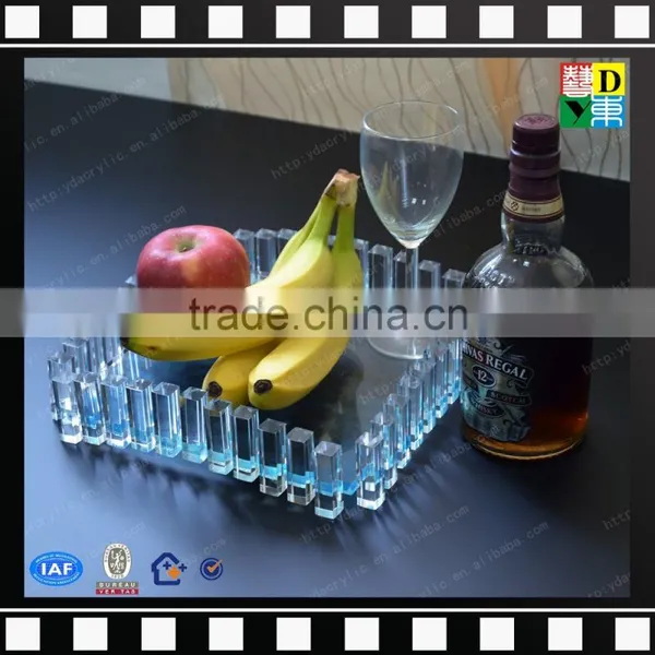 Square Restaurant Dinner Plates&acrylic Fruit Svring Tray From Shenzhen Yidong photo-2