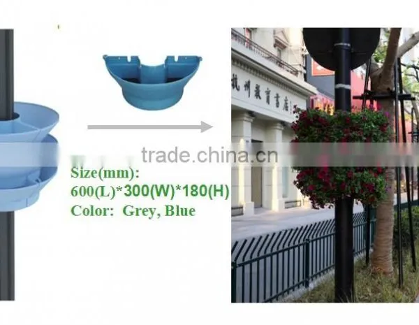 SOL Hydroponics Lamp Post Planter Grow Pots Stackable Flower Lamp Post photo-2