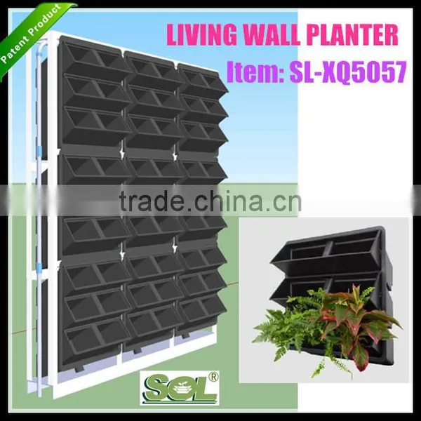 Home & Garden Vertical Greening Garden Wall Decorative Artificial Green Wall Garden Pots SL-XQ5057 Vertical Hydroponic System photo-3