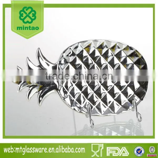 Set of 3 Electroplate Jack Fruit Plate photo-2