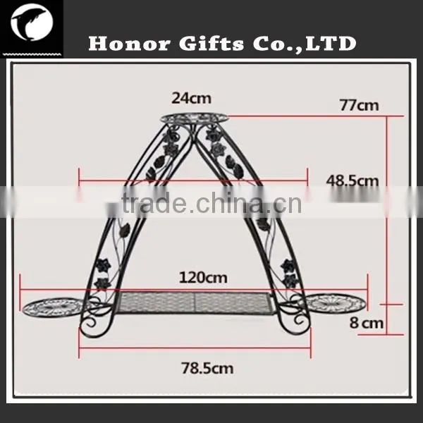 Wrought Iron Tiered Designer Plant Stand photo-5