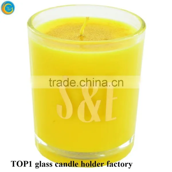 Scented Frosted Glass Jar Handmade Soy Candle photo-5