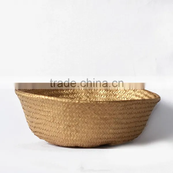 Gold and Silver Seagrass Storage Baskets, Belly Seagrass Baskets photo-3