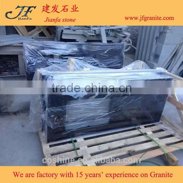 Chinese Granite G684 Black Basalt Stone Granite Countertop Slabs photo-5