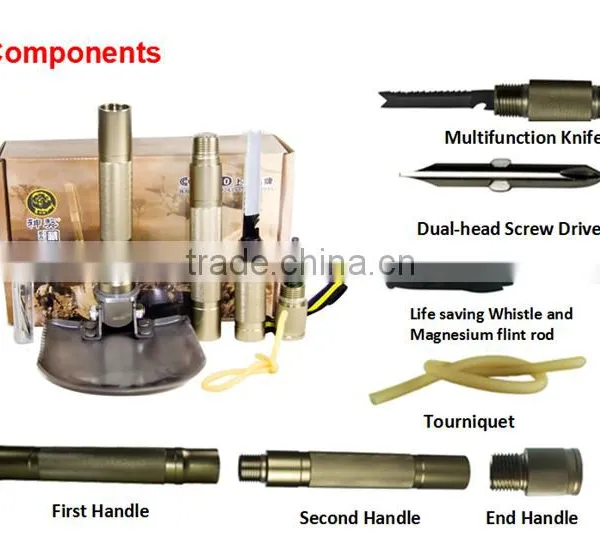 2015 Newest Camping Multi Use Shovel,outdoor Bushcraft Kit,camping Tool photo-5