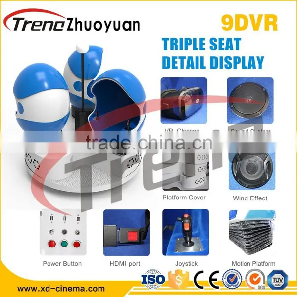 Zhuoyuan Factory Price 9D Cinema Amusement Park Roller Coaster Virtual Reality Simulator photo-3