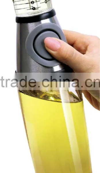 KITCHEN CREATIVE PRESS MEASURE OIL DISPENSER/GLASS OIL AND VINEGAR BOTTLE AS SEEN ON TV photo-2
