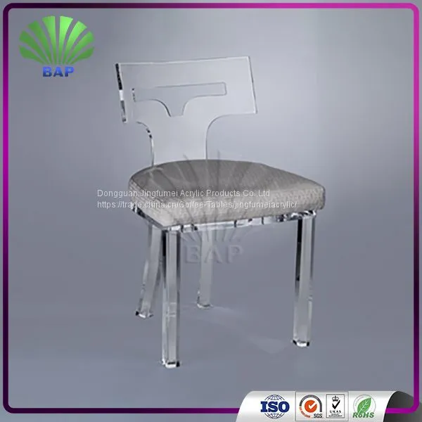 High Quality Fancy Living Room Chairs Acrylic Bar Cafe Chairs Plexiglass Relax Lazy Chairs photo-2