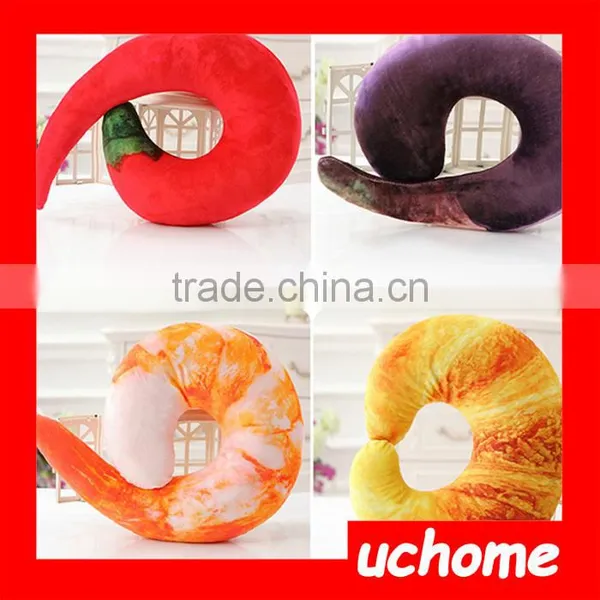 UCHOME Cute Plush Shrimp Stuffed Plush Neck Pillow Wholesale Funny Neck Pillow photo-5