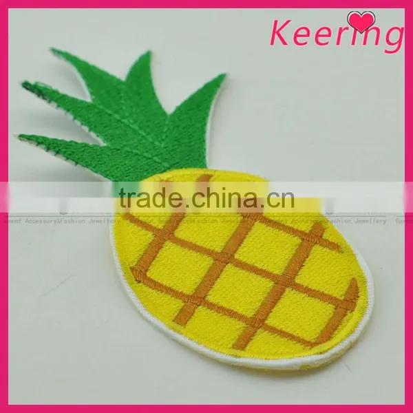 Pineapple Embroidery Patch Custom Design for Clothing WEF-061 photo-3