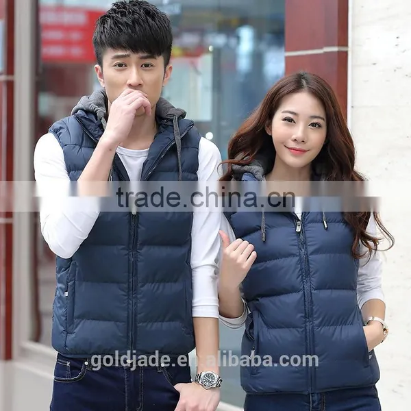 Hot Winter New Down Cotton Vest Casual Slim Jacket Coat Waistcoat for Men and Women photo-4