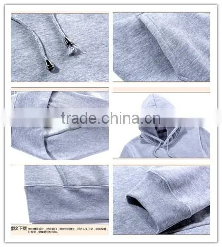 Black Custom 100% Cotton Hoodies Blank photo-2