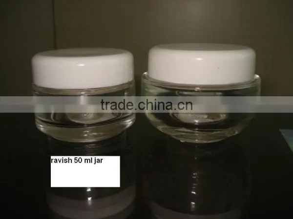 50 ml High QualityCream Containers,Glass Jar With PP Caps photo-3
