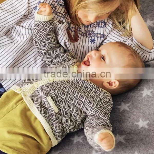 High Quality Baby Cardigan With V-neckline(BKNB1046) photo-3