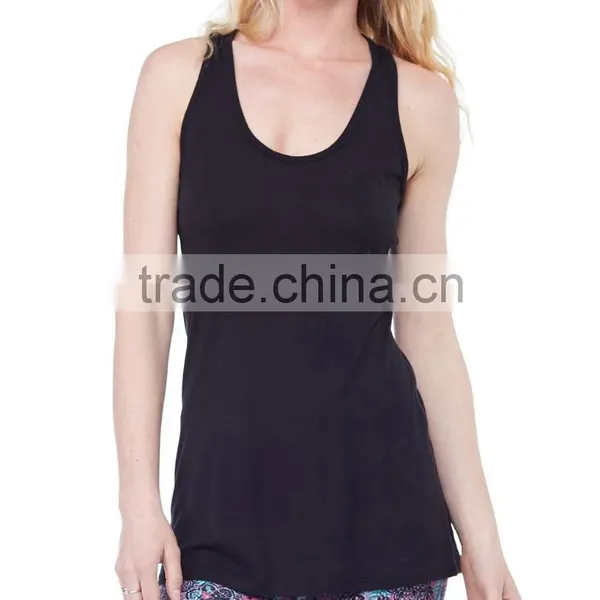 OEM Wholesale Bulk Women's Racerback Sleeveless Stringer Tank Top photo-2