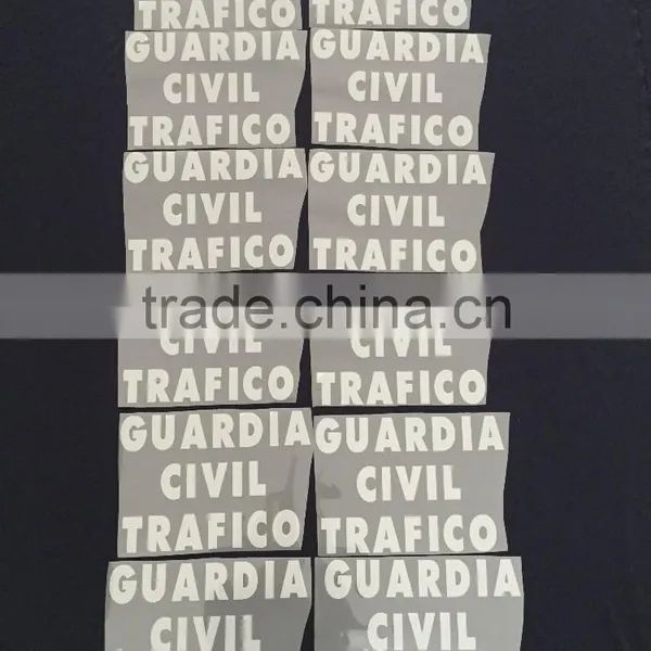 Relfective Logo Reflective Letters Reflective Words be Heated on Polo Shirt for Spain Market photo-2