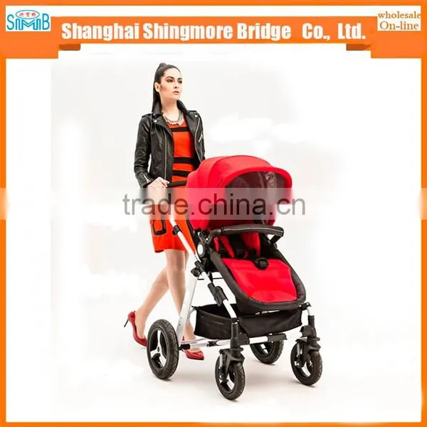 China Baby Stroller Manufacturer Best Price Wholesale Luxury Aluminum Alloy Frame Baby Stroller 3 in 1 photo-5
