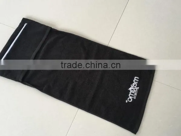 100 Cotton Zipper Pocket Customized Sports Towel photo-2