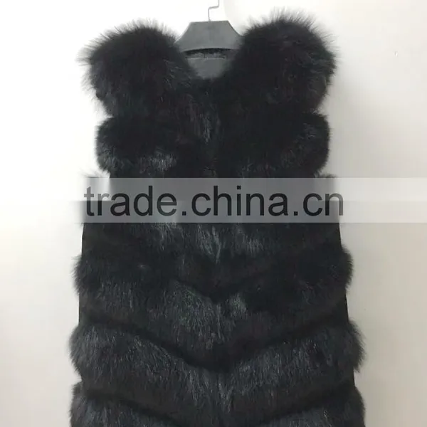 Yanran Fur Gilet YR988 Super Quality Hot Sale Real Fox Fur Vest photo-6
