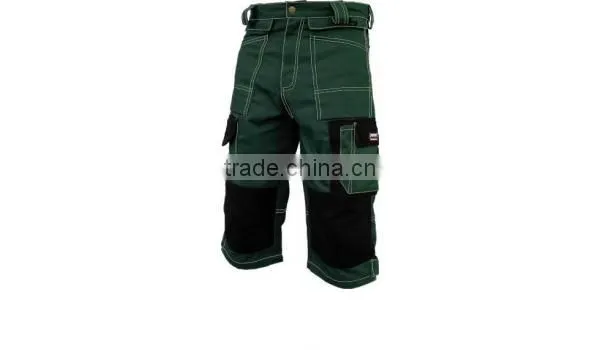 PESSO Canvas Polyester Cotton Green Workwear Bibpants photo-6