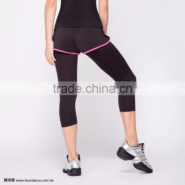 Hot Sale Girl Sports Layer Capri Dance Pants photo-2