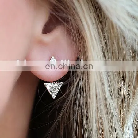 DIAMOND DOUBLE TRIANGLE EAR JACKET photo-2