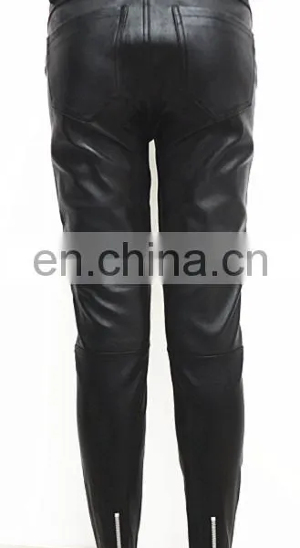Wholesale Stretch Leggings Stretch Lamb Leather Pants Stretch Pants for Ladies photo-2