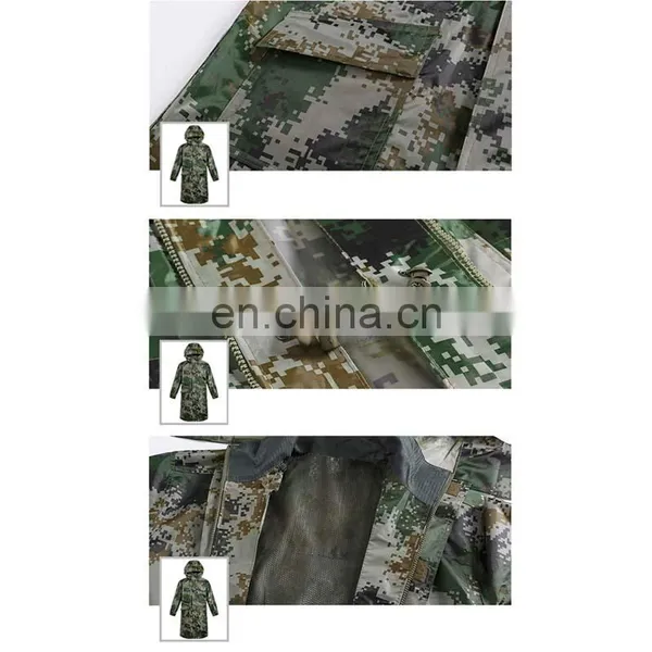 Wholesale Motorcycle Raincoat pe Pvc Waterproof Fabric Camouflage Rainsuit photo-6