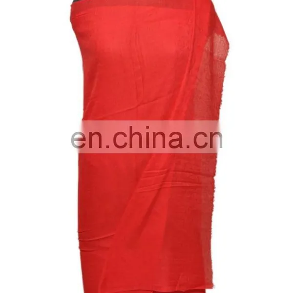 Pashmina Orange From India Winter Printed Scarf photo-3