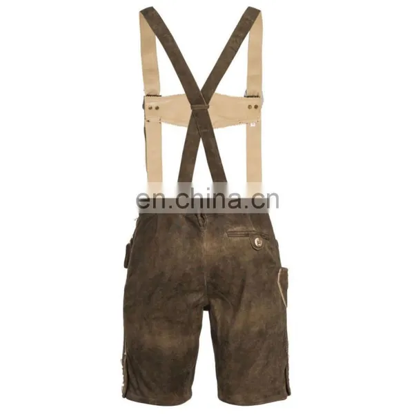 2015 Bundhosen Lederhosen,Oktoberfest Trachten Wear,Kurze Lederhose,german Hose,leather Pants,shorts photo-3