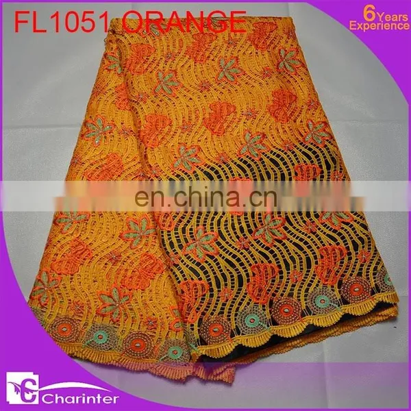 Swiss Lace/french Lace Fabric/cord Lace Fabric/guipure Lace Fabric/african Lace Fabric FL1051 Yellow photo-4