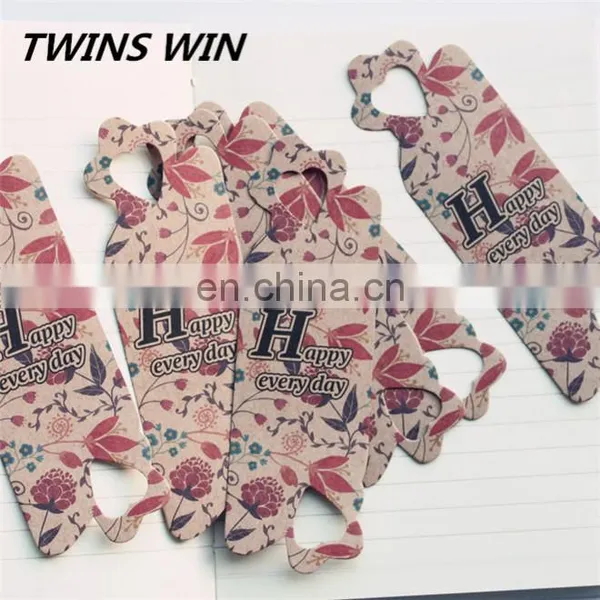 High Quality Nice Design Kawaii Stationery Promotion Small Moq Custom Vintage 3d Paper Bookmark for School Office Use photo-2