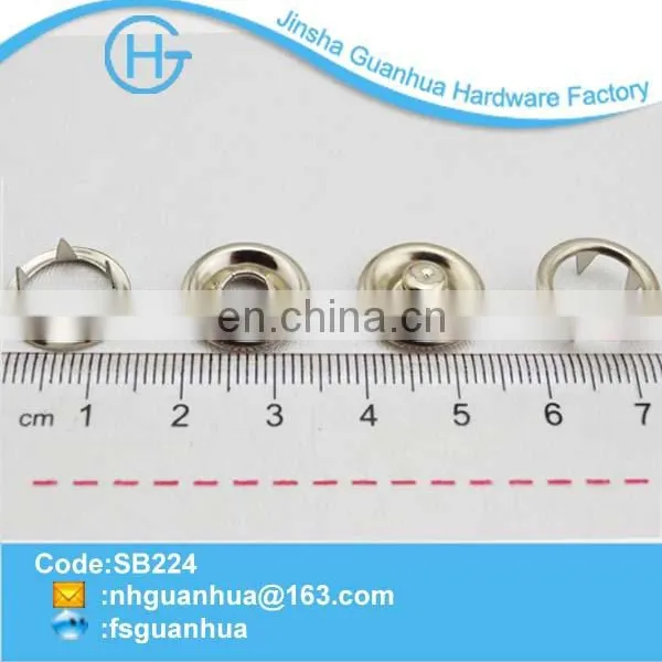 New Product Metal Ring Pearl Snap Buttons for Fabric