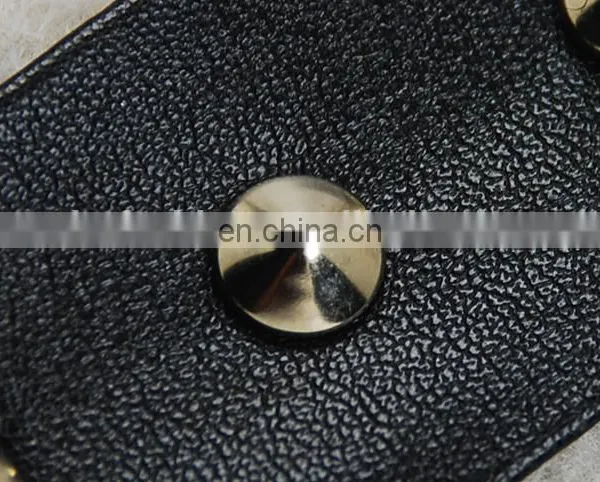 Fashion Punk Style pu Leather Beaded Rivet Lace Trim photo-2