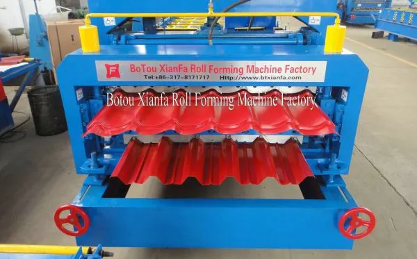 Trapezoidal Roof Panel Double Roll Forming Equipment photo-3